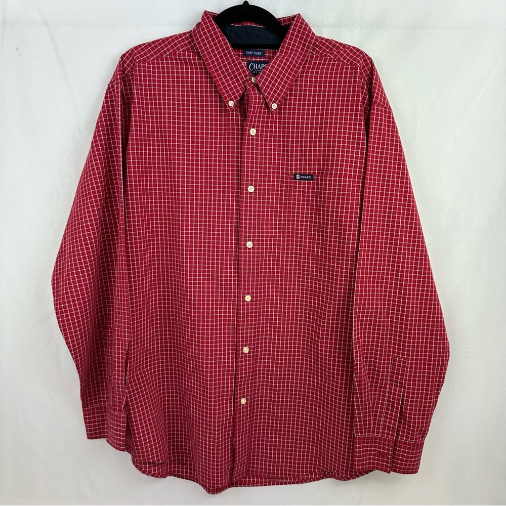 Chaps Easy Care Button Down Long Sleeve Men’s Shirt Size XL